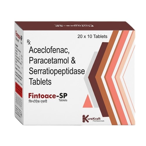 Aceclofenac, Paracetamol & Serratiopeptidase